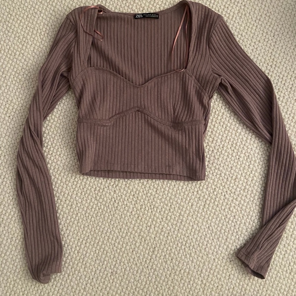 Zara Ribbed Top
